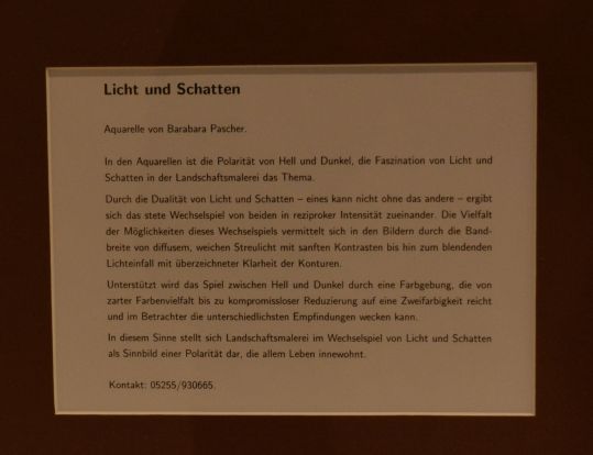 Den Alltag einfach mal abstreifen: Landrat Manfred Müller und Barbara Pascher laden zur Ausstellung „Licht und Schatten“ ein